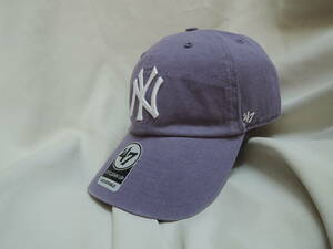 ☆ 47BRAND Yankees CLEAN UP Iris 人気商品 キャップ ヤンキース アイリス パープル系 最新人気商品 送料300円～