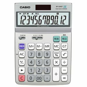 【新品】(まとめ) カシオ CASIO エコマーク付電卓 12桁 デスクタイプ DF-120GT-N 1台 〔×5セット〕