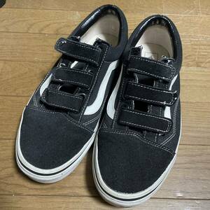 vans ベルクロ　エラ　スケートシューズ　スケーター　エラ　ブラック　黒　28