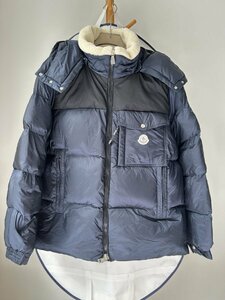 MONCLERモンクレール フード付き ジッパー タイト フィット ジャケット ダウンジャケット コート メンズ ブルーsize3