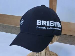 ★BRIEFING GOLF MENS WR ROUND LOGO CAP ブリーフィング　濃いネイビーでサイドにロゴ刺繍が付いたキャップ ★BRG213M72