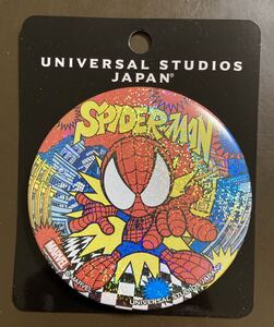 UNIVERSAL STUDIOS JAPAN Spider-Man 缶バッジ