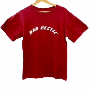 ヘクティク HECTIC 00s ロゴTシャツ カットソー 半袖 赤 レッド M メンズ