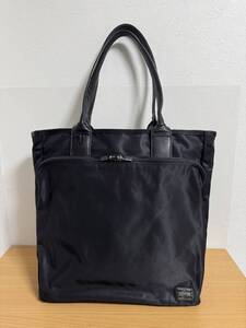 極美品●定価41800円●ポーター 吉田カバン PORTER TIME TOTE BAG トートバッグ ビジネス用 品番655-17874 黒