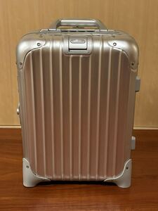 ②送料無料 RIMOWA TOPAS 20L 920.42.00.2 リモワ トパーズ キッズトローリー シルバー 2輪 希少廃盤モデル ミニ スーツケース 929.42