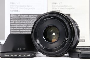 【 美品 | 動作保証 】 SONY E 35mm F1.8 OSS SEL35F18 【 レンズプロテクター 追加付属 】