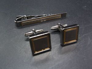 dunhill ダンヒル ネクタイピン カフスボタン カフリンクス 2点セット アクセサリー 紳士 メンズ シルバー系 DG7646