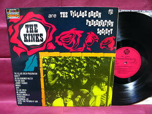 ★KINKS★【THE VILLAGE GREEN PRESERVATION SOCIETY】FRANCE ORIG STEREO 12TRACKS 回収盤 極美品 極レア