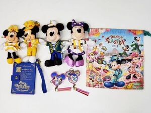 H51▲b116@☆ディズニー　ぬいぐるみバッジ　ストラップ　パスケースなど　30周年衣装　Once Upon a Time　まとめ売り　現状▲３