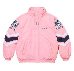 Supreme NCAA Hooded Stadium Jacket Pink Sサイズ