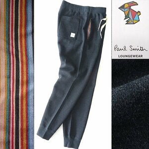 新品 ポールスミス 裏起毛 スウェット イージーパンツ L 紺 【P27253】 Paul Smith ジョガー パンツ 秋冬 メンズ マルチストライプ