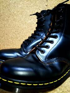 【Dr.MARTENS】ドクターマーチン 英国製 1460Z VINTAGEモデル 8ホールブーツ UK9 (28cm ) イングランド製 BLACK 初期型復刻【良品】