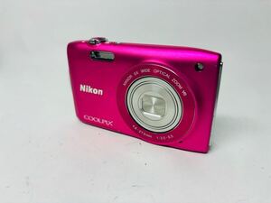 【1円スタート】Nikon COOLPIX S3300 コンパクトデジタルカメラ ニコン動作未確認　ジャンク