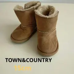 TOWN&COUNTRY　ムートンブーツ　15cm