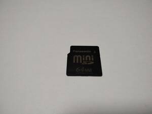 64MB　Panasonic　miniSDカード メモリーカード　ミニSDカード