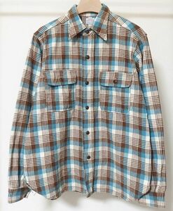 23AW WAREHOUSE ウエアハウス Lot 3104 FLANNEL SHIRTS D柄 チェック フランネル シャツM 15-15.5