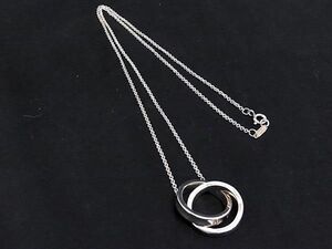 1円 ■美品■ TIFFANY＆Co ティファニー 1837 ナロー インターロッキングサークル SV925 ネックレス アクセサリー シルバー系 BM0557