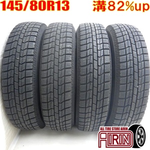 中古タイヤ 145/80r13 スタッドレスタイヤ AUTOBACS NorthTrek N3i 4本セット モコ キャロル フレアワゴン プレオ 中古 13インチ