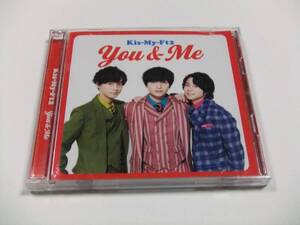 Kis-My-Ft2 You&Me CD+DVD　読み込み動作問題なし キスマイ