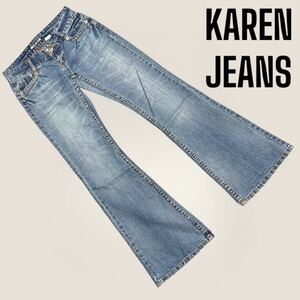 【KAREN JEANS】カレン ジーンズ (M) デニム ラッパ