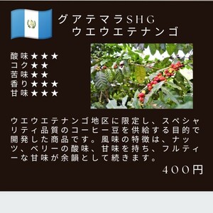 自家焙煎屋　珈琲豆　coffee　グァテマラSHGウエウエテナンゴ　300g