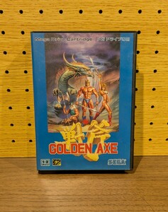 【説明書・箱付き】 メガドライブ MD ゴールデンアックス Golden Axe 動作確認済み