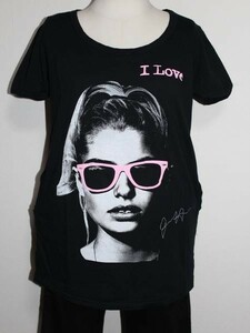 ロックスターズエンジェルス Rockstars&Angels レディース 半袖 Tシャツ ブラック ジャパンMサイズ JESS GLASSES POCKET TEE