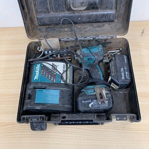 現状品 マキタ makita 充電式インパクトドライバ 18V TD148D バッテリー BL1860Bx1 BL1830Bx1 充電器 工具・電動工具