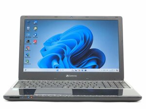 カメラ内蔵/中古/15.6型/ノートPC/Win11Home/新品SSD256GB/8GB/高性能４世代I5/GateWay　NE572-N58F HDMI　WPS office搭載