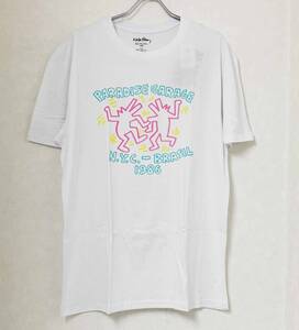 新品 L ★ コストコ キース・ヘリング 半袖 Tシャツ US-M アートプリント メンズ レディース ユニセックス Keith Haring 大きいサイズ