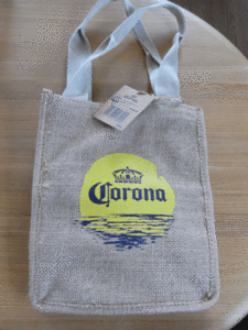 非売品☆コロナビールのトートバック　CORONA　本体素材：麻