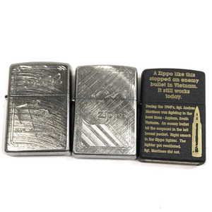 ジッポー 25th Anniversary 他 オイルライター 喫煙グッズ 喫煙具 計3点 ブランド小物 ZIPPO QG014-76