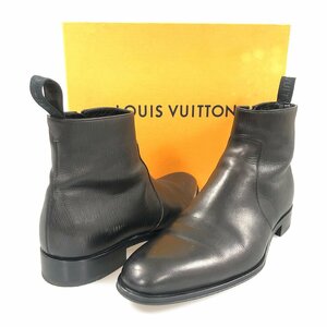 LOUIS VUITTON ルイ・ヴィトン サイドジップ エピ レザー シューズ ブーツ ブラック サイズ9=27~27.5cm 正規品 / 31137
