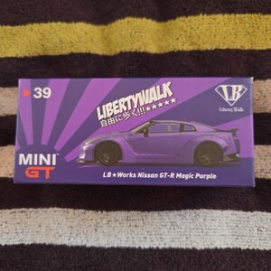 MINI GT 1/64 NO.39 NISSAN LB★ WORKS 日産 GT-R TYPE1 右ハンドル MAGIC PURPLE MINIGT リバティーウォーク LBワークス マジックパープル