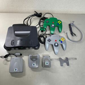 a*★中古品　任天堂 NINTENDO 64 本体 NUS-001(JPN) コントローラー VRSユニット　64GBパック　他★