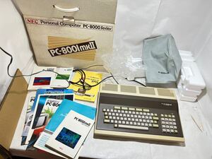 当時物　nec　パソコン　pc-8001mkⅡ　mk2　パーソナルコンピュータ　元箱、付属品付き　楽88