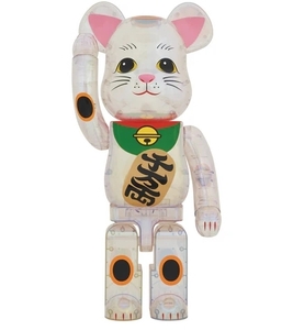 BE@RBRICK 招き猫 透明メッキ 1000％ 4530956601137