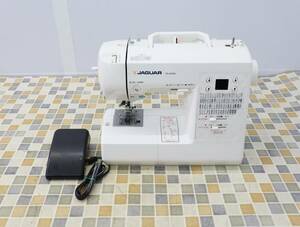 △ジャンク ｜コンパクト 家庭用 ミシン｜JAGUAR ジャガー CD-2204W ｜修理 メンテ前提 部品取りに JUNK ■O6832