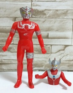 【ウルトラマンシリーズ】アストラ☆オマケのウルトラマンタロウ胴体のみ付♪当時物☆ ソフビ☆ 円谷プロ☆ バンダイ☆ レトロ☆JAPAN製!!