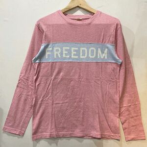 GREEN BEAR (グリーンベア) スラブ ロング Tシャツ (L) PINK | Mens メンズ ピンク FREEDOM 長袖 熊