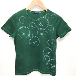 バーバリー Tシャツ 緑 グリーン レディース2 2104HN-23*3#/8