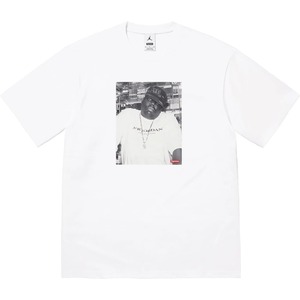 【送料無料】 XLサイズ Supreme Jordan Biggie S/S Top White 白 ホワイト シュプリーム ビギー Notorious B.I.G. Tee フォト Tシャツ