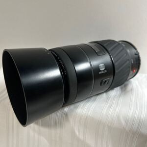 【MINOLTA カメラレンズ ⑨】ミノルタ AF 75-300/4.5-5.6 II ブラック 一眼レフ 交換レンズ ★美品 ズームレンズカバー 写真撮影 