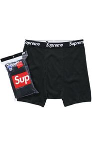 【新品】【1枚のみ販売】 24AW 25 新品 Supreme シュプリーム HANES BOXER BRIEFS 4 pack ヘインズ ボクサーパンツ 下着 BLACK M ブラック 