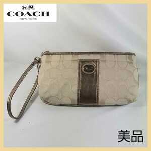 【美品】COACH コーチ ミニバッグ ミニハンドバッグ カードポケット有 送料無料