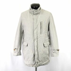 G.L.R.ユナイテッドアローズ★春秋/スタンドカラーコート【メンズS/グレー/gray】麻混/スプリングコート/Coat/Jacket/Jumper◆BH586