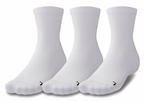 1333052-UNDER ARMOUR/メンズ UAクオーターソックス バスケソックス 3足セット 靴下 バスケッ