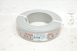 ■2024年3月■未使用■ YAZAKI ヤザキ VVFケーブル (PbF) 200マーク 3x1.6mm 100m 約12kg 黒赤緑 D