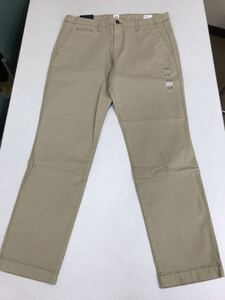 ●ＧＡＰ●新品●チノパン●ギャップ●サンドベージュ●スリム●ウエスト91cmX股下81cm●クールビズ●カジュアル●32●N12.3-3.3