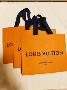 【3枚セット】ルイヴィトン 長財布用 LOUIS VUITTON プレゼント ギフト 22×18×11.5cm 紙袋 ショップバッグ 
